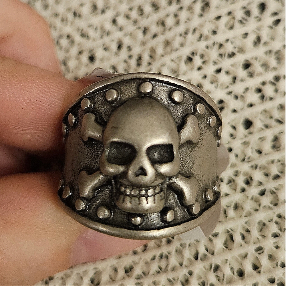 Blackjack Jewelry Stainless Steel Men's Skull Ring